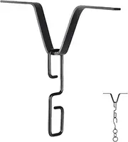 Copper Hook Hanger V Style Rain Chain Adapter Clip - Safe Rain Chain Adapter - Lightweight, Easy to Install Gutter Clip with Copper Hook for Efficient Water