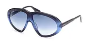 Max & Co. MO0001 92W Women’s Sunglasses Blue Size 60