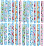 JOINPAYA 24pcs Ocean Ring for Animals present Bracelets The Animal Cartoon Slap Bands Hand Rings for Party Slap Bands for Wrist Jewelries