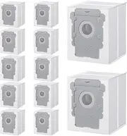 Charlux 12 Pack Vacuum Dust Bags Compatible with Irobot Roomba i3, i3+, i4, i4+, i6, i6+, j7, j7+, i7, i7+, i8, i8+, s9, s9+, e5, e6, Replacement Vacuum Disposable Bags for Clean Base Models