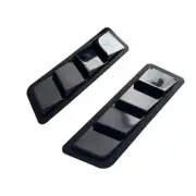 Car Hood Vent Scoop ABS Plastic Air Flow Intake Louver Bonnet Cover Black1 Pair (for: Daihatsu)