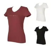 EMPORIO ARMANI women's short sleeve v-neck stretch t-shirt article 163321 1P223