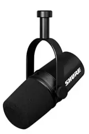 Shure MV7X Dynamic XLR Broadcast Microphone Voice Isolation Technology -