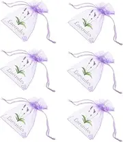 Luxshiny 20pcs Lavender Sachet Bags Elegant Drawstring Organza Storage Bags for Herbs Spices Jewelry Breathable Mesh Design for Freshness Versatile Use for Home Organization