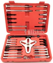 New 46pc Harmonic Balancer Gear Puller Steering Wheel Pulley Steel Yoke W/ Case