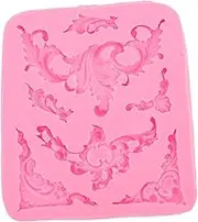 CATIEBYE 1Pc Embossed Silicone Mold for Fondant Cake Decoration Flexible Baking Tool Easy to Clean for Unique Cake Designs and DIY Pastry Creations
