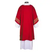 Red San Damiano Collection Dalmatic Handcrafted with Great Detail 59 x 48 inch