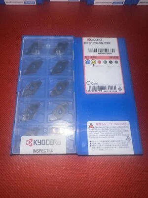 KYOCERA CARBIDE INSERTS QUANTITY 10 TKF12L200-NB-20DR PR1535