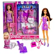 Year 2011 Barbie Fashion Doll Set Hispanic Model TERESA X4862 with Extra Outfits
