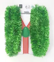 Tinsel Suspenders Onesize Christmas Tinsel