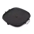 Korean BBQ Grill Pan Korean Square BBQ Plate with Stone Portable Gas Stove9281