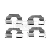 Accessory Kit disc brake pad Borg&Beck for Kangoo/Grand Kangoo BBK1548 Top Quali