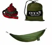 Set Eno Sub7 Hammock + Eagles Nest Outfitters Atlas Chroma Red Camp Tree Straps