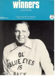 FRANK SINATRA "WINNERS" SHEET MUSIC-PIANO/VOCAL/GUITAR/CHORDS-1974-NEW ON SALE!!