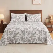 4PC Deep Pocket King Sheet Set Fit 16", Breathable Microfiber Super Soft King...