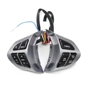 For Grand Vitara Steering Wheel Audio Radio Cruise Control Switch Red Backlight Accessories Silver