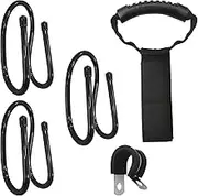 Vacuum Wall Mount Holder (3 Cleaner Storage Bracket+ Cable Tie) - Heavy Duty Storage for Shark, Cordless Vacuum Attachments & Accessories, Space-Saving Organizer for Brooms, Mops, Hoses