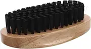 MOTHNUR Men Beard Brush with Natural Bristles Soft Wooden Handle Grooming Tool for Styling and Cleaning Portable and Gentle Skin for All Beard Types