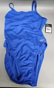 Speedo Endurance+ Flyback Womens Blue Training Swimsuit Size 10/36 8819016431
