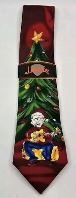 Jerry Garcia Fashion Spinner Merry Chirstmas Tie Brand New Santa Guitar Music