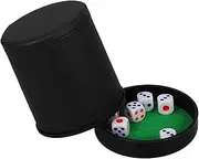 COSMEVIVI Dice Cup Set Compact Silent Dice Holder with Lid Table Game Props for Parties
