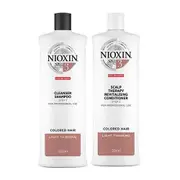 Nioxin System 3 Cleanser Shampoo and Scalp Therapy Revitalising Conditioner 1000ml Bundle