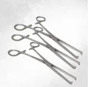 Set of 3 Pcs Premium O.R Grade Allis Tissue Forceps Clamps 5X6 Teeth 7"