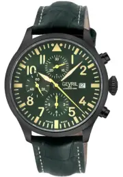 Gevril Men's 47104 Vaughn Chrono Pilot Swiss Automatic ETA 7750 Movement Watch