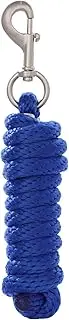 Merauno® Lead Rope for Horses, Tie Rope in Various Stylish Designs, Lead Rope, Pony, Donkey, Goat Long Knit with Carabiner Hook (Royal Blue)
