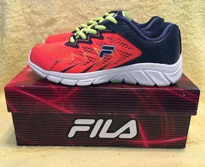 FILA POSEIDON 3 Athletic Running Sneaker Shoe Boys Size 4 Blue NEW w/ box