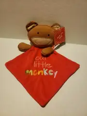 SANDRA MAGSAMEN MONKEY SECURITY BLANKET OUR LITTLE MONKEY PLUSH (H9)