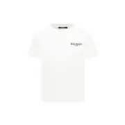 Balmain Kids Logo Printed Crewneck T-Shirt 8Y,4Y,6,14Y,12Y,10Y White