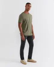 [Jag] Jag Men's Stan Garment Dye Jeans In Graphite Grey Size 28 28 Grey