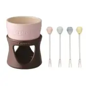 Le Creuset Mini Fondue Set Ramekin & Base & 4 Picks Pastel D10.5×H5.5cm 300ml