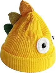 [WOFASHPURET] Wool Cap Cute Hat Hats Baseball Hat Cable Knit Hat Knit Cap Hats for Knitted Beanie Hat Costume Bonnet Yarn Yellow