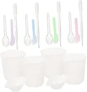 ARTIBETTER 1 Set Silicone Measuring Cups Set for DIY Jewelry Making Nonstick Reusable Mixing Tools for Epoxy Resin Easy to Use for Crafts and Home Projects