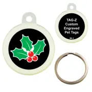MISTLETOE - CUSTOMIZED - PET TAG - CIRCLE Shape - Tag-Z Dog Tags