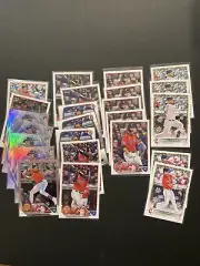 2024 Topps Cleveland Guardians 42 Card lot Topps Chrome Holliday Bowman Rookie