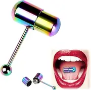 [Oumun] Women Barbells,Tongue Rings,Tongue Piercing Bar,Piercing Jewelry,Vibrating Barbell,Vibrating Body Pierc-ing Barbell,Tong-ue Stud Rings,Tong-ue Bar Pierc-ing,Vibra-ting Ton-gue Ba-r Pier-cing