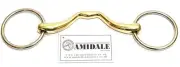 Amidale Loose Ring Mouth Ported Snaffle Bit BNWT