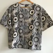 Uniqlo x Marimekko T-Shirt Pieni Siirtolapuutarha Black & White XS S Rare NWT
