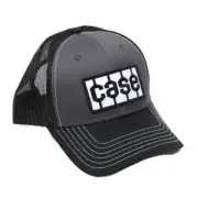 Case Tire Tread Logo Gray Cotton Twill Hat with Black Mesh Back CTGBM