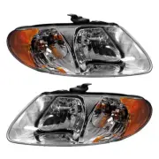 PAIR OF HEADLIGHTS FITS DODGE GRAND CARAVAN EX MINI VAN 2004 4857700AC CH2502129