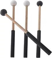 ERINGOGO 2Pairs Lightweight Marimba Mallets with Handles Percussion Drumsticks for Tongue Drum Marimba Performance Durable and Instrument Accessories