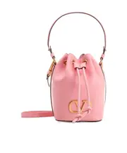 Detachable shoulder strap fixed handle shoulder bag One size Pink