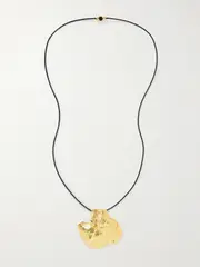 [YSSO] YSSO - + Eden Rock St Barths Hibiscus Gold-plated And Cord Necklace - One size One size Gold