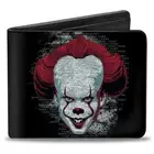 Men's Horror Movies Wallet, Bifold, It Chapter Two Pennywise Face Logo Black ...