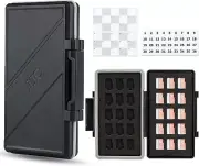 JJC 30 Slots MSD/TF Card Case Storge Holder for 30 Msd/Micro SD Card, Water-R...