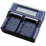 LCD Quick Dual Chanel Charger for Panasonic Lumix DMW BLF19 BTC10G GH3 GH4 GH5