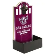 Manly Sea Eagles NRL Wall Bottle Opener Sign with Catcher Man Cave Gift